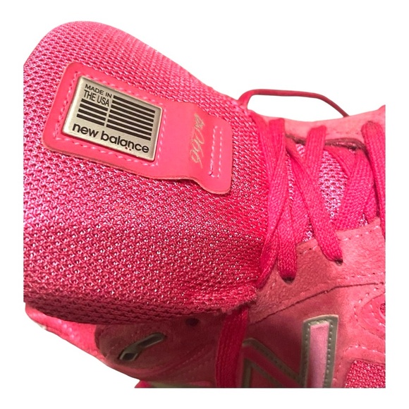 New Balance 990v4 Pink ribbon limeted edition Suede Running Sneakers size 9.5W - Picture 11 of 14